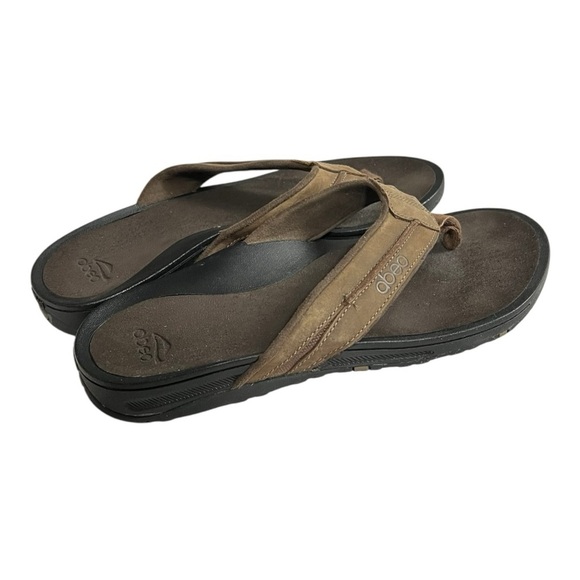 ABEO Men\'s Austin Neutral - Flip Flop Sandals in Brown Size 10Neutral main image 7